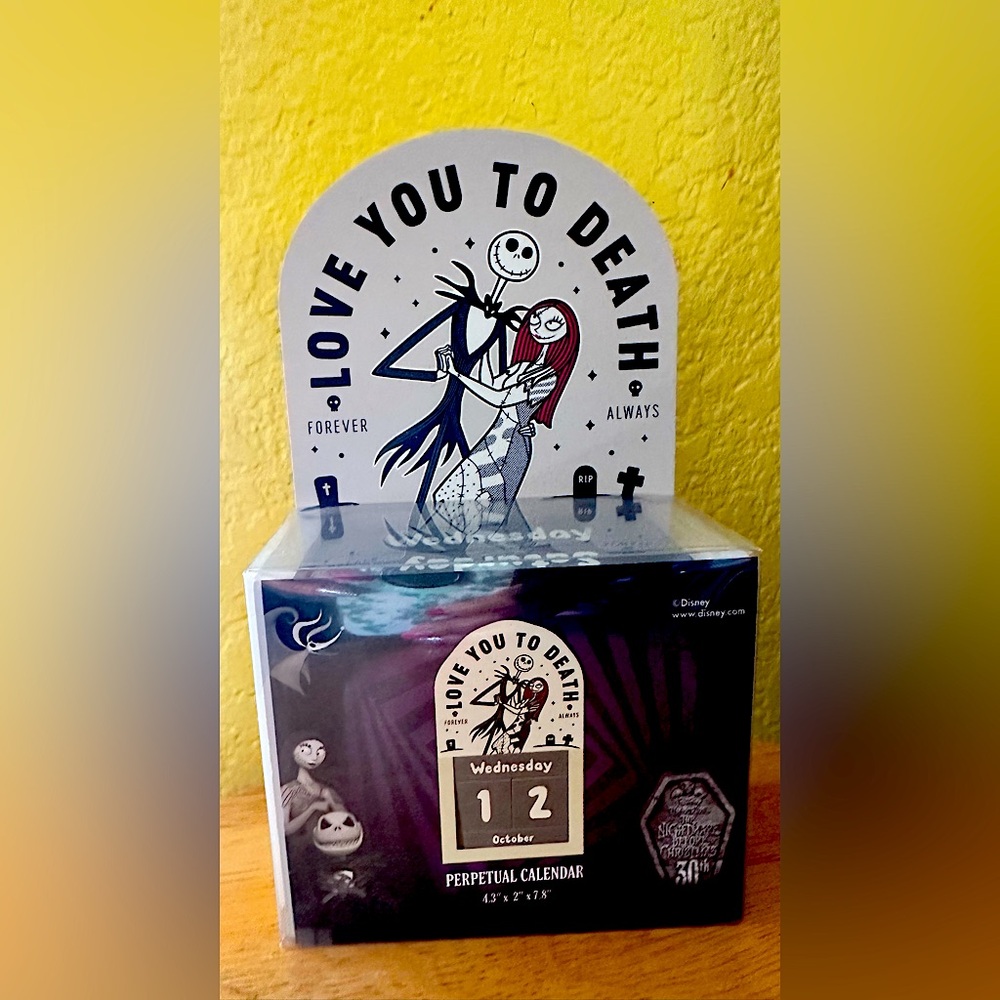 Nightmare Before Christmas Perpetual Block Calendar